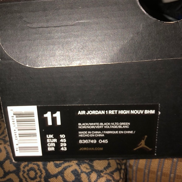 Air Jordan 1 Retro High Nouv BHM 2016 Size 11 - Picture 16 of 16